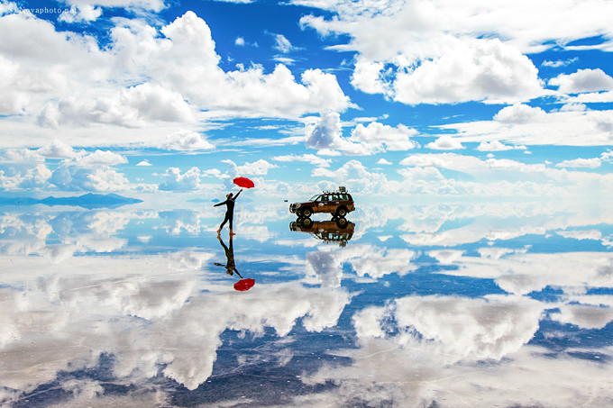 세상에서 가장 큰 거울 우유니 소금사막 : 인터파크투어 프리야 여행정보
