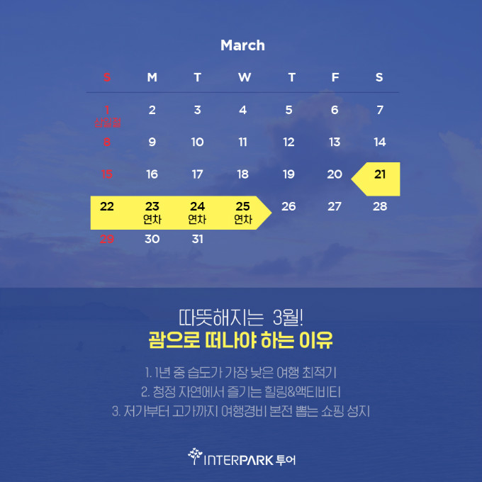 괌 여행 준비한다면 주목! 괌 항공권 종류, 수하물 규정 & 괌 쇼핑 리스트 총정리 - Expedia KR Stories 3월의 추천 여행지 <괌> : 인터파크투어 프리야 여행정보” style=”width:100%” title=”3월의 추천 여행지 <괌> : 인터파크투어 프리야 여행정보”><figcaption>3월의 추천 여행지 <괌> : 인터파크투어 프리야 여행정보</figcaption></figure>
<figure><img decoding=
